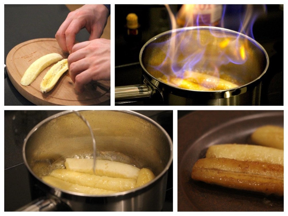 Bananen flambiert