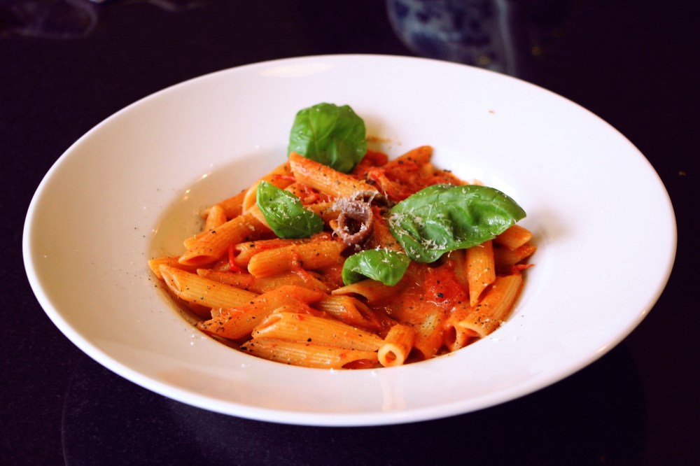 Penne rigate con alici