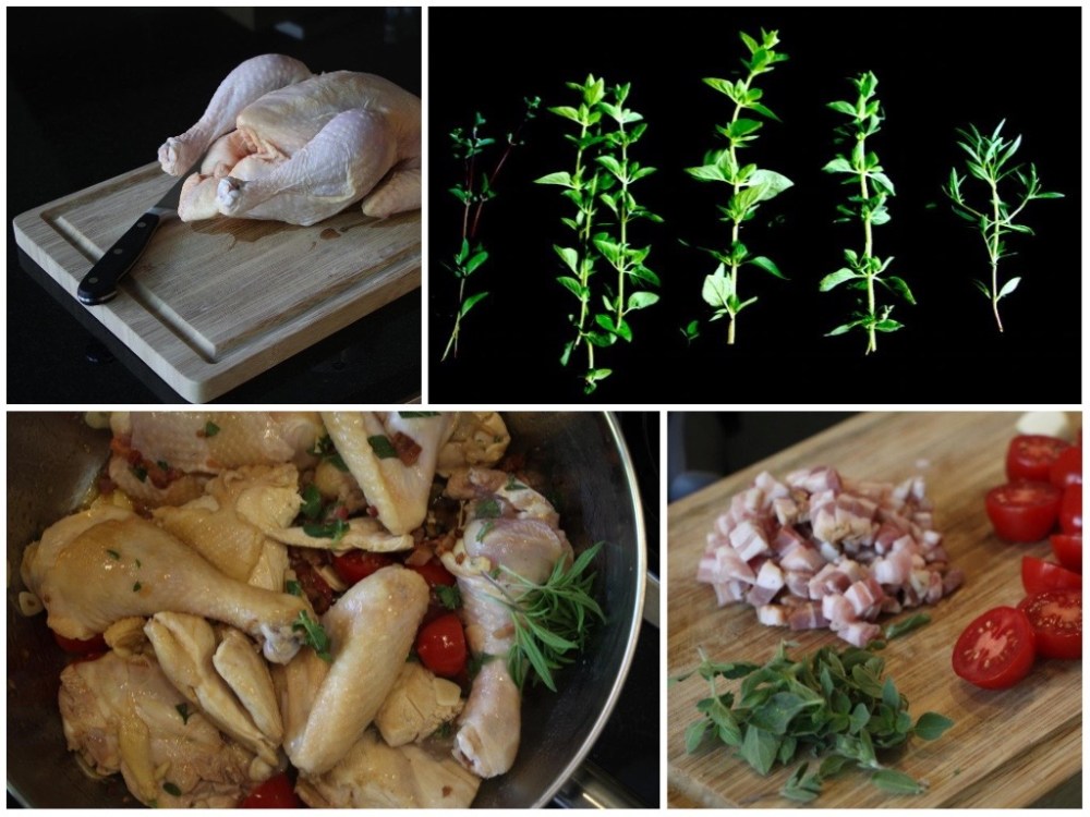 Zutaten für Pollo alla Romana