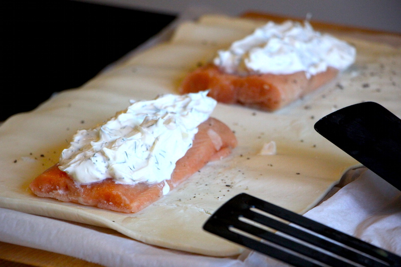 Lachs ohne Blätterteig