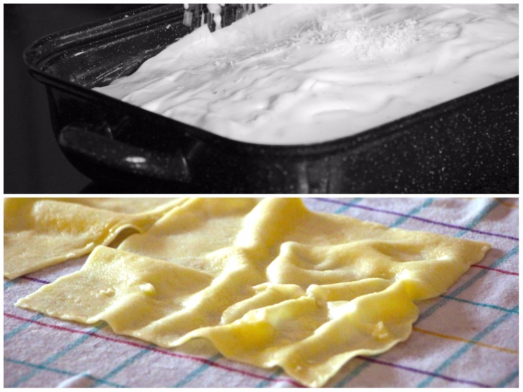 Lasagneherstellung