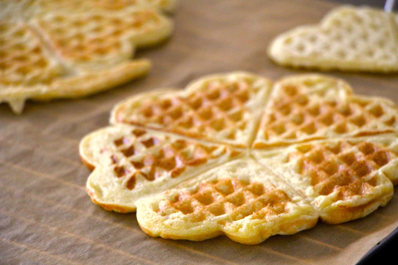 Waffeln am Blech