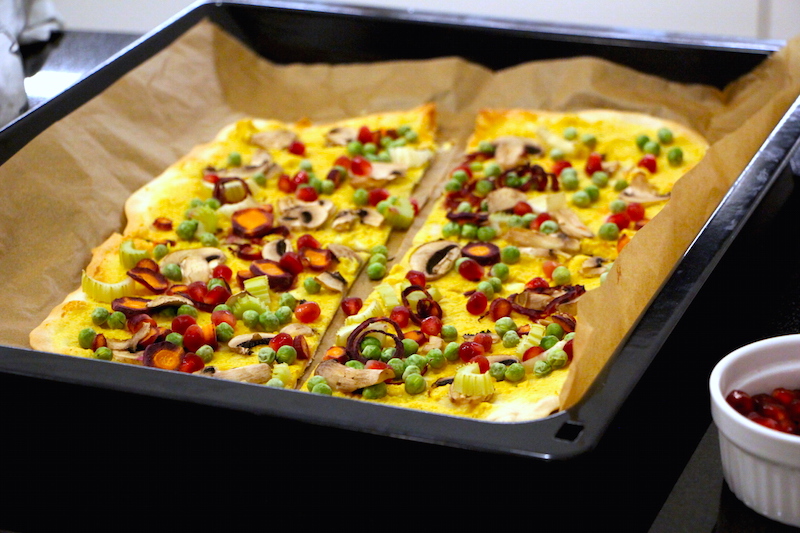 Veganer Flammkuchen