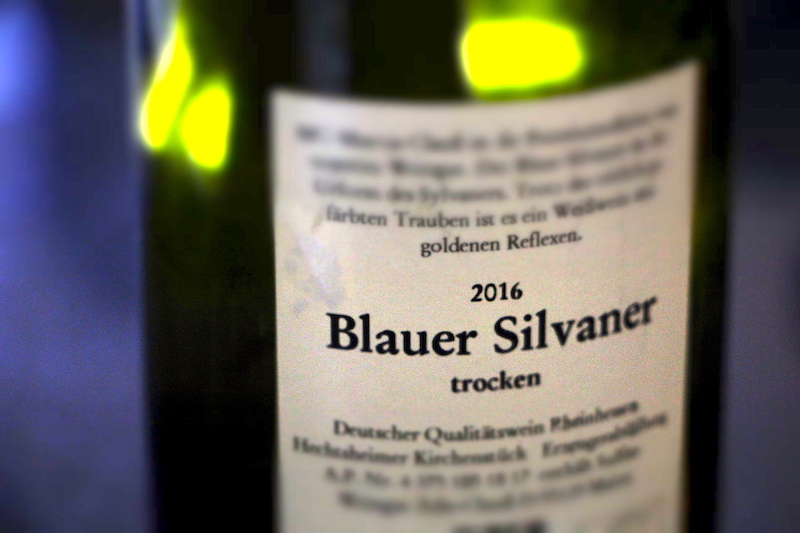 Blauer Silvaner – Etikett