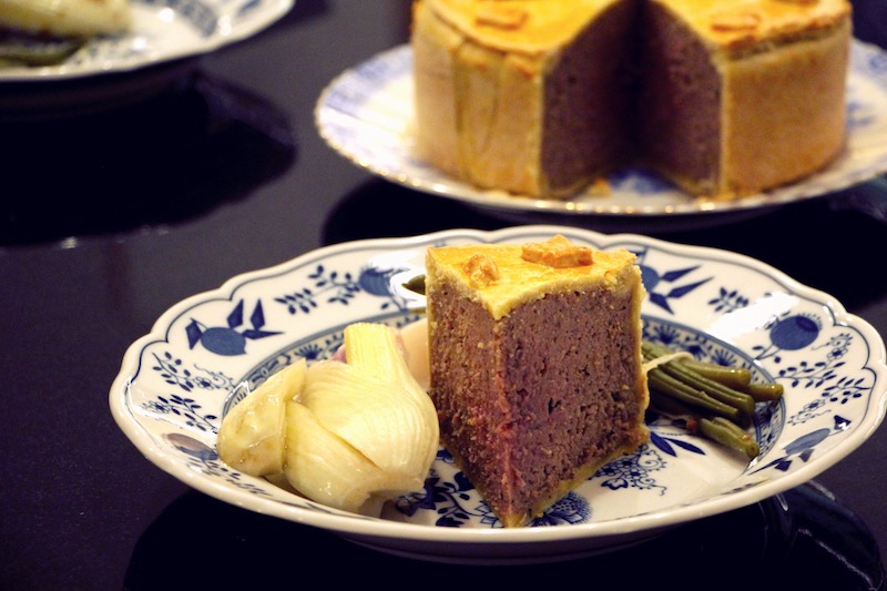 Leberpastete aufgeschnitten